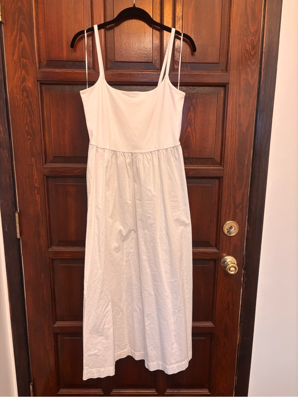 Old Navy White Maxi Dress with Spaghetti Straps - See all pics for condition